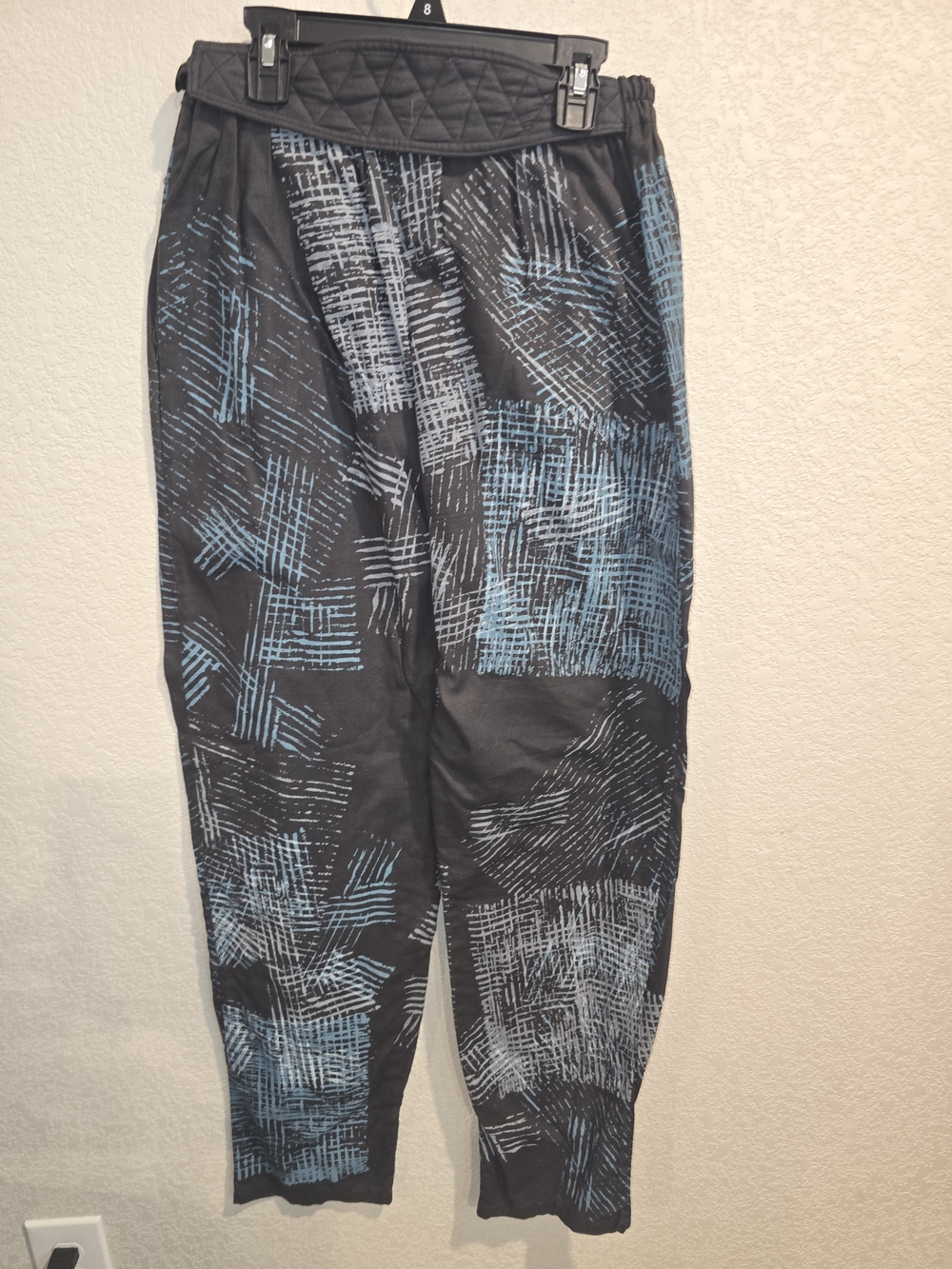 De Selva San Miguel Allende Abstract Hatch Print Harem Jogger Pants - Size S